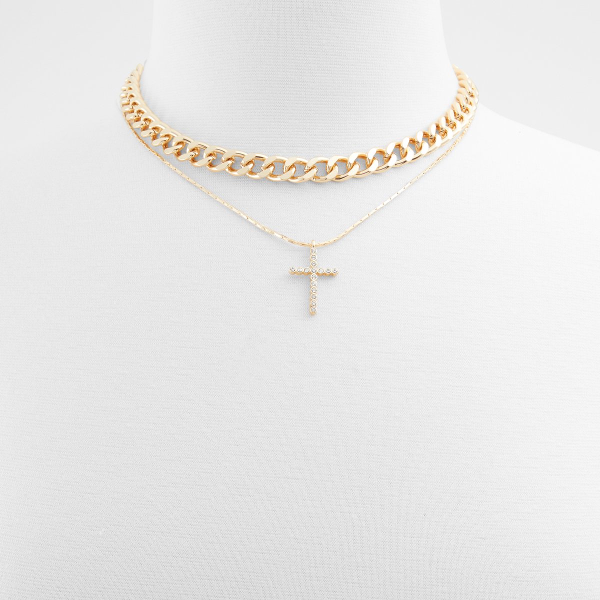 Acerani Gold-Clear Multi Women Necklaces