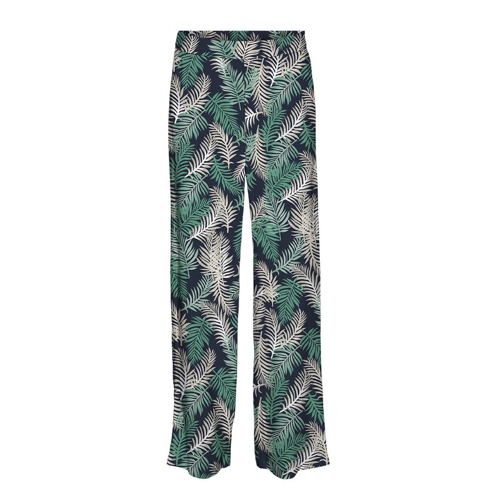 Vero Moda Pantalon Fluide Marine/Vert à Motifs Femme Vero Moda Easy Joy