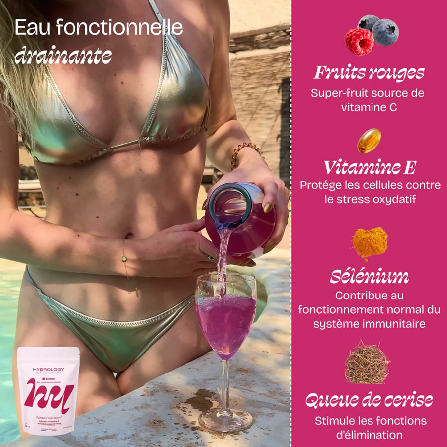 Pastilles aromatisées - Detox - Fruits rouges & sureau - 15 billes
