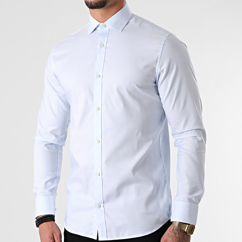 Chemise Manches Longues Blaroyal Bleu Clair