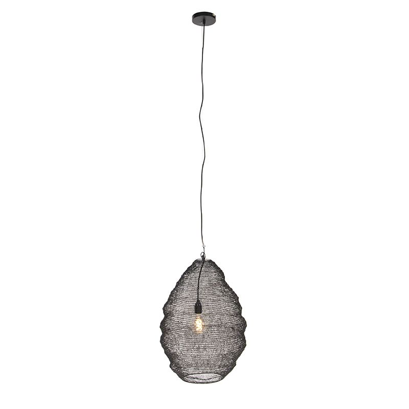 Oosterse hanglamp zwart 45 cm - Nidum L