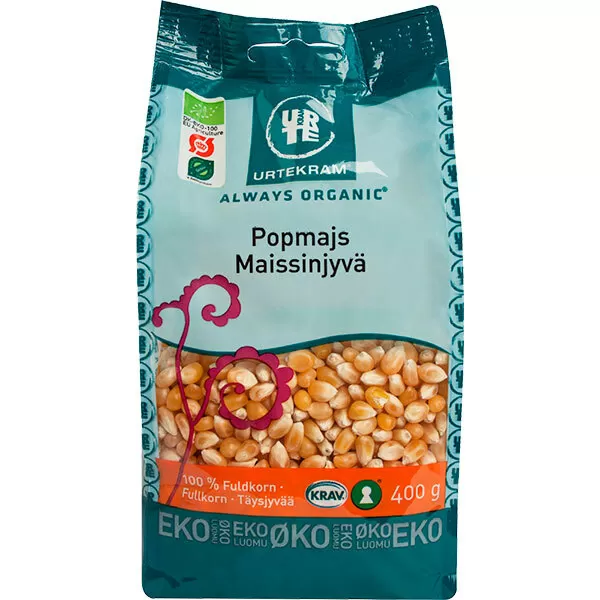 Urtekram Popcornsmajs Ø - 400 g.