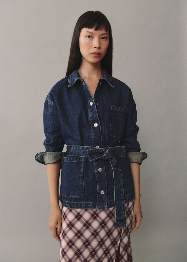 MANGO Jacket. -- PAULA Open blue