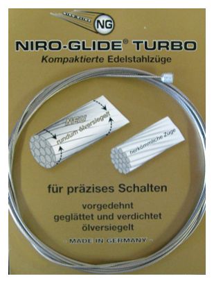 Câble Dérailleur Niro Glide Turbo Inox Argent