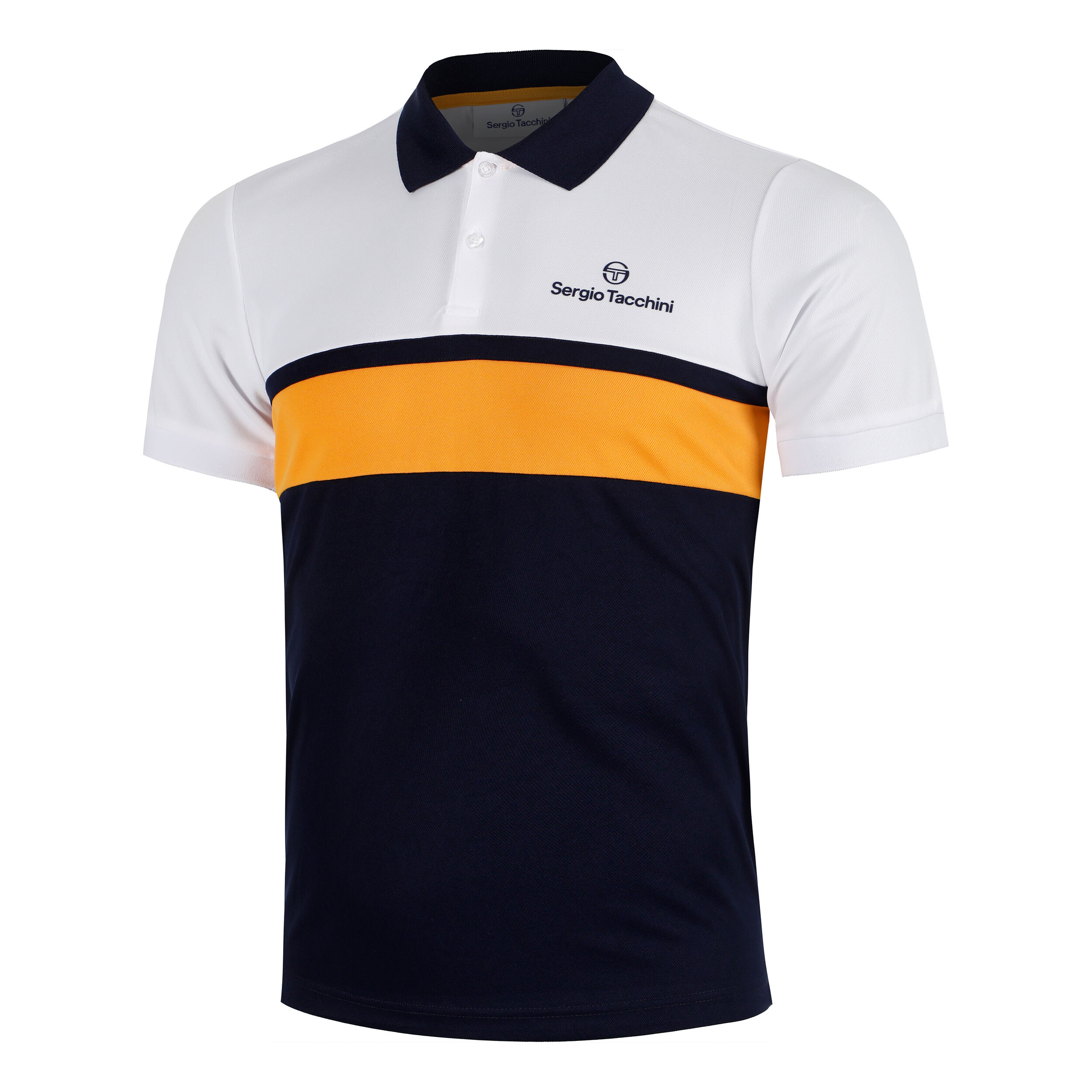 Sergio Tacchini Elfetta Polo Hommes - Blanc , Abricot