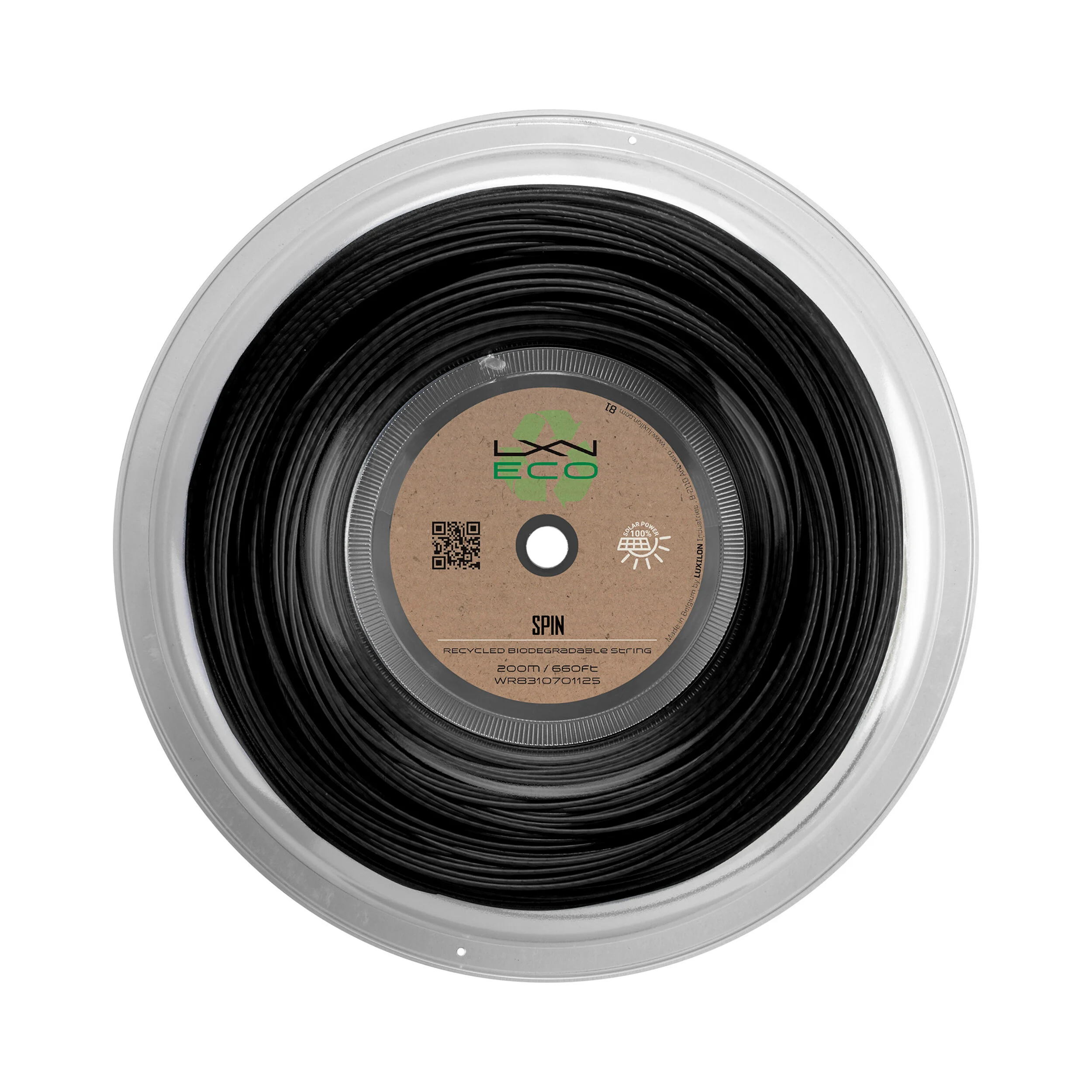 Luxilon Eco Spin Bobine Cordage 12,2m - Noir