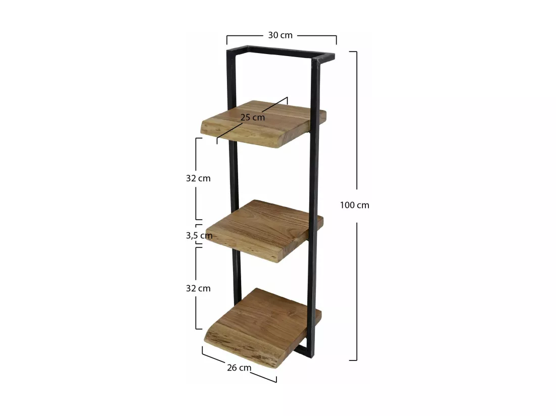 Etagère murale verticale 30 cm MELBOURNE