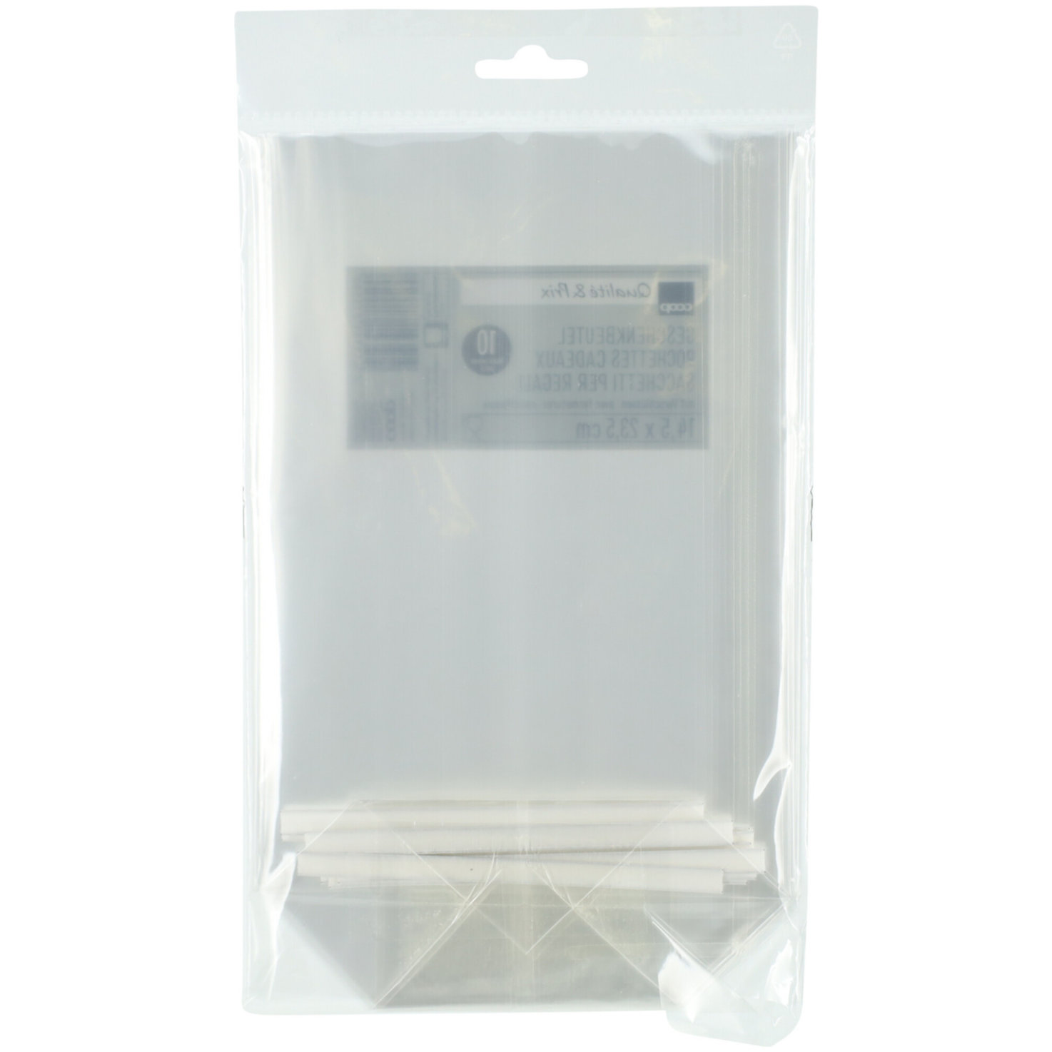 Pralinenbeutel transparent, 14.5x23.5cm, 10 Stück