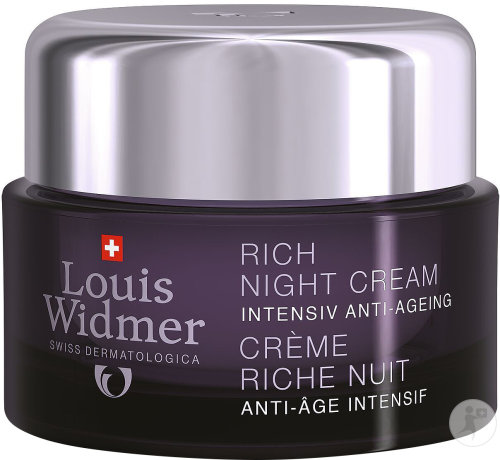 Louis Widmer Proderm Crème De Nuit Riche Sans Parfum Pot 50ml