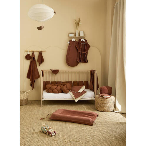 Gigoteuse ouatinée en gaze de coton forme kimono 0/6 mois - Toffee - BB&CO