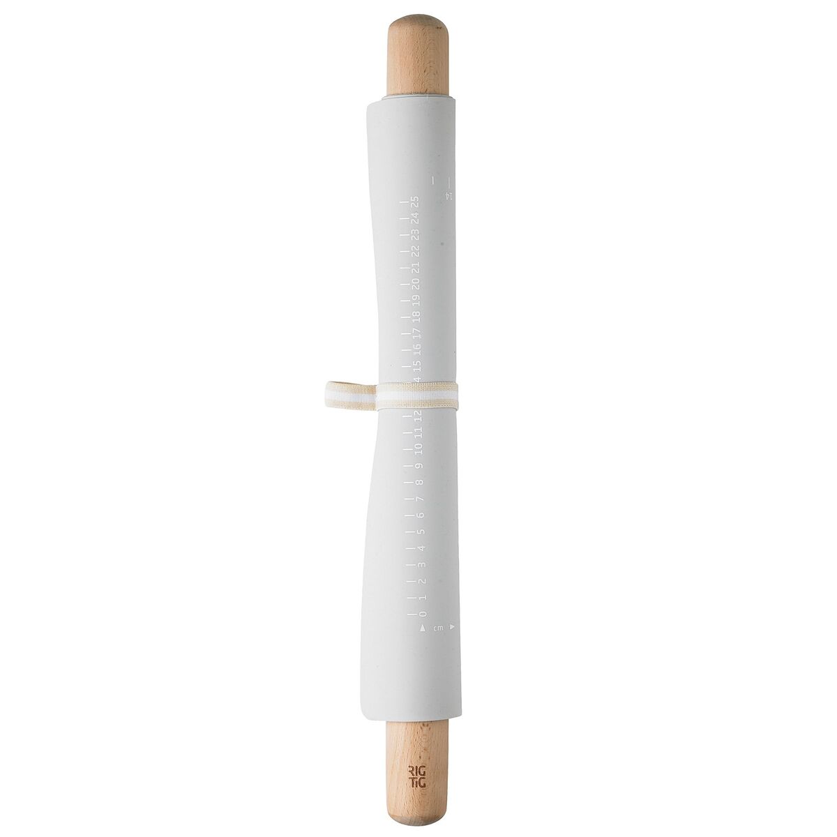 Kjevle + bakematte, lysgrå