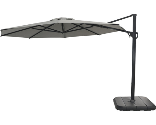 Soluna Calais zweefparasol 350 x H 270 cm inclusief parasolvoet en beschermhoes