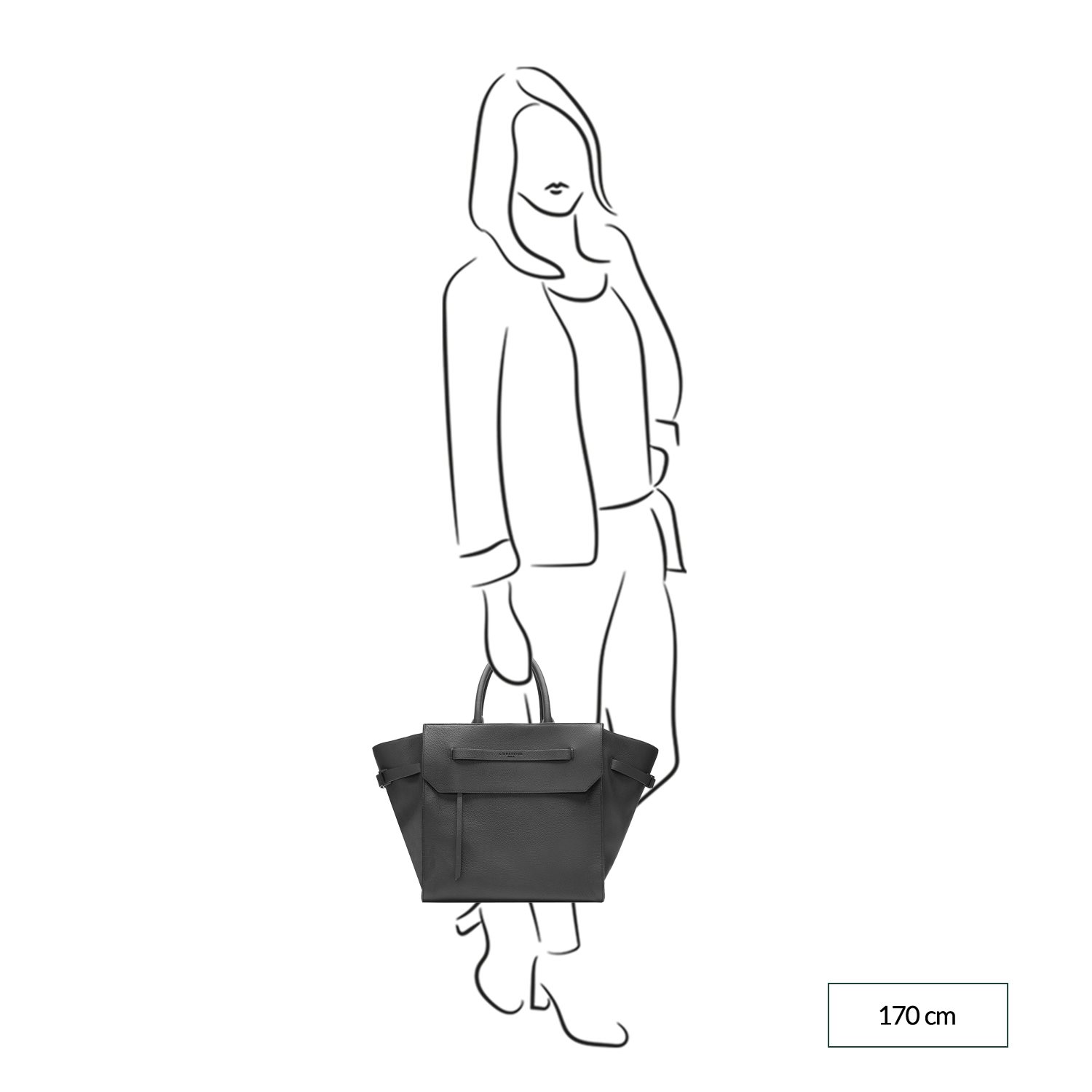 Liebeskind Lora Small Pebble Satchel L black