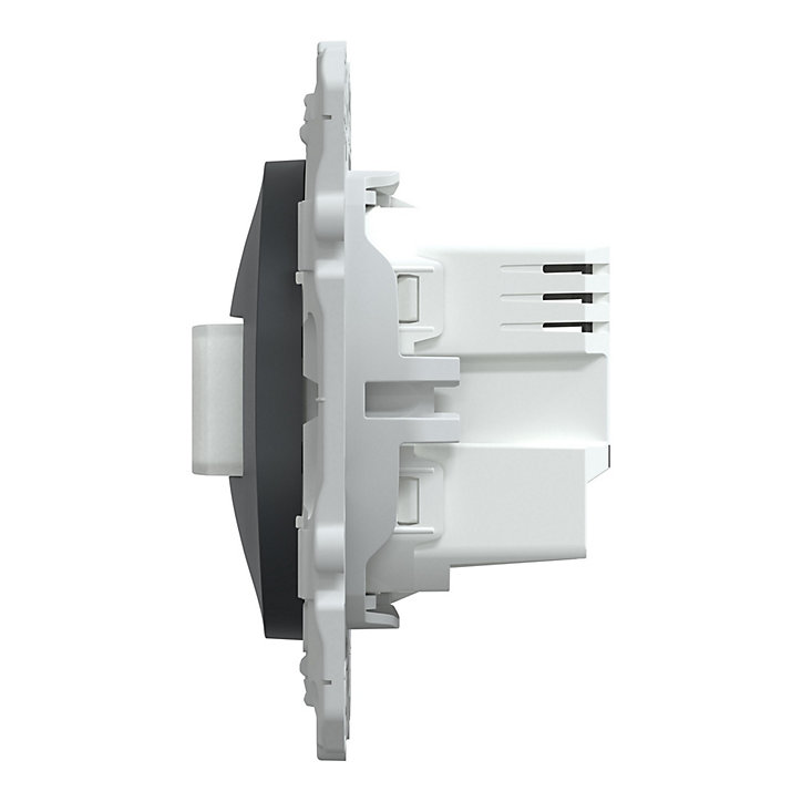 Interrupteur va-et-vient automatique complet Schneider Electric Ovalis anthracite