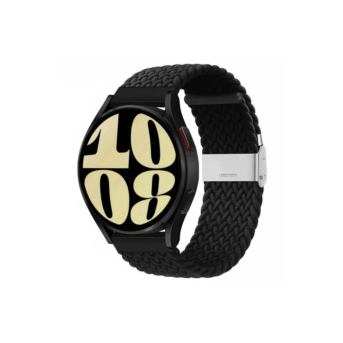 Flettet elastisk armbånd Samsung Galaxy Watch 6 (44mm) - svart