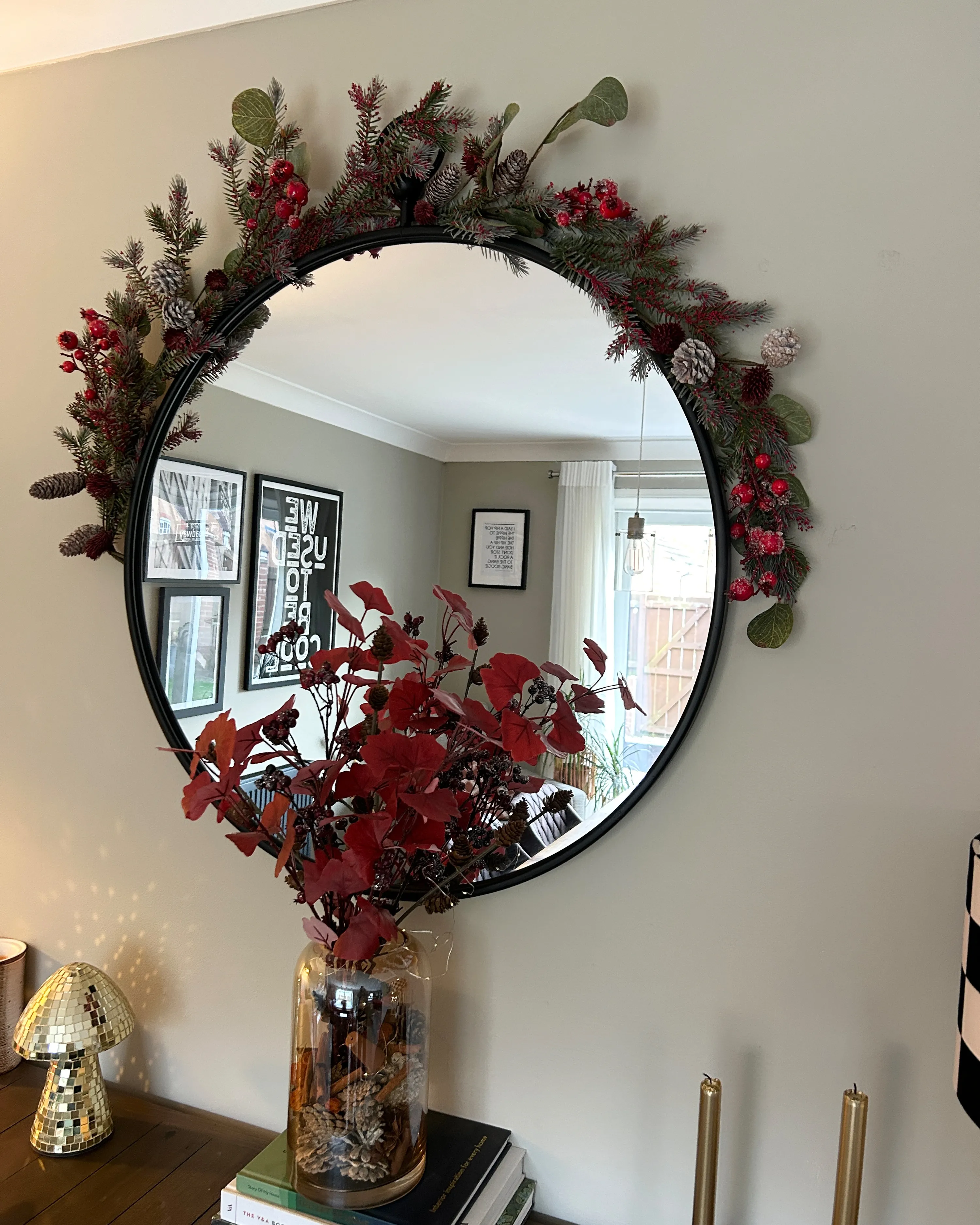 Kerstguirlande IRUN 150 cm Rood