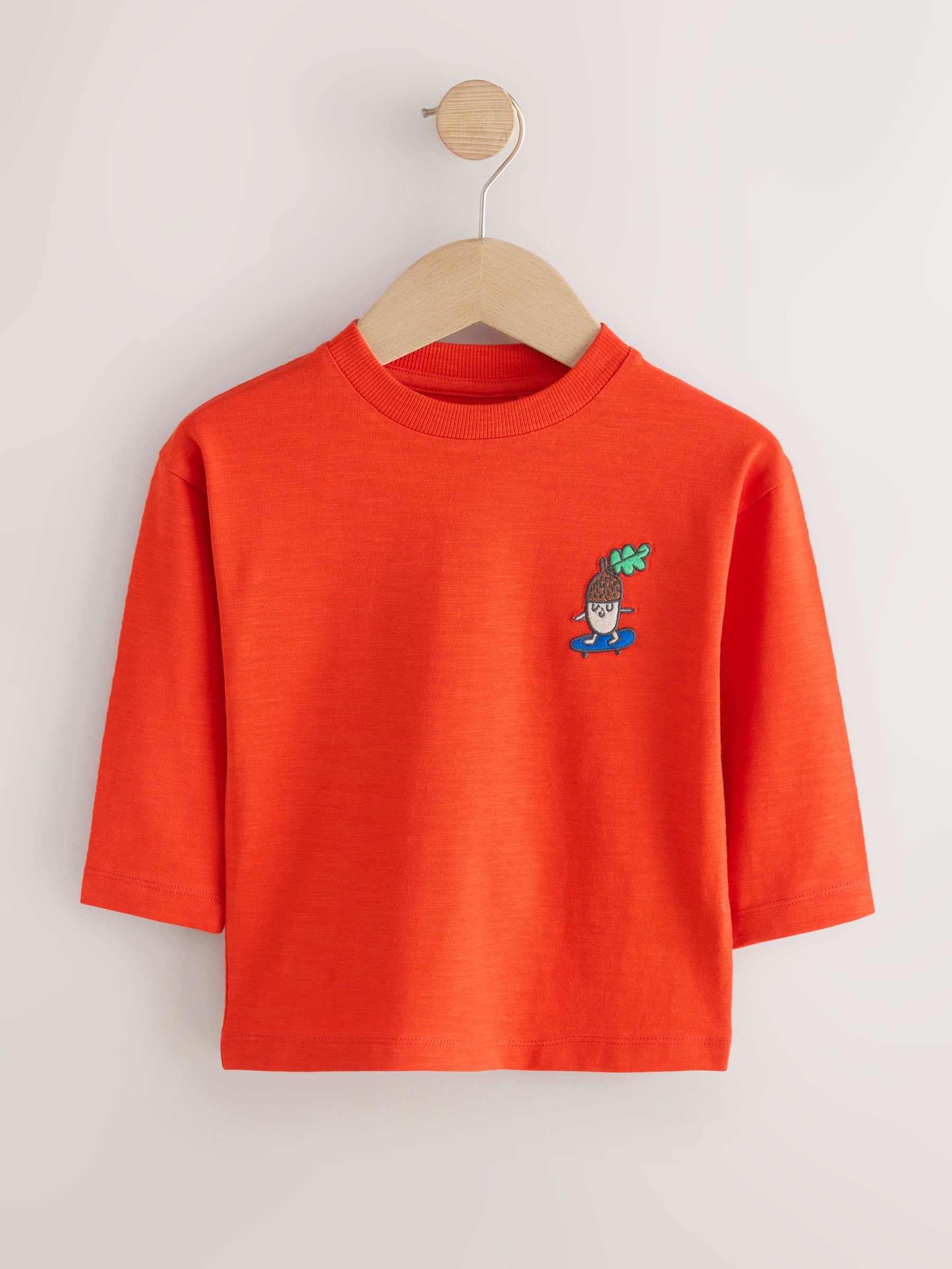 Fleurig met dierenprint - Set van 5 T-shirts met lange mouwen (3 mnd-7 jr)