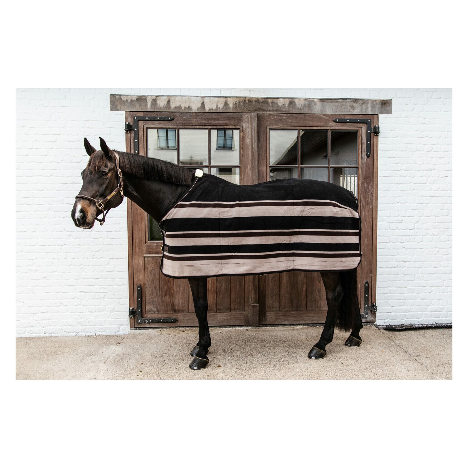KENTUCKY Fleecedecke Rug Heavy - brown/beige