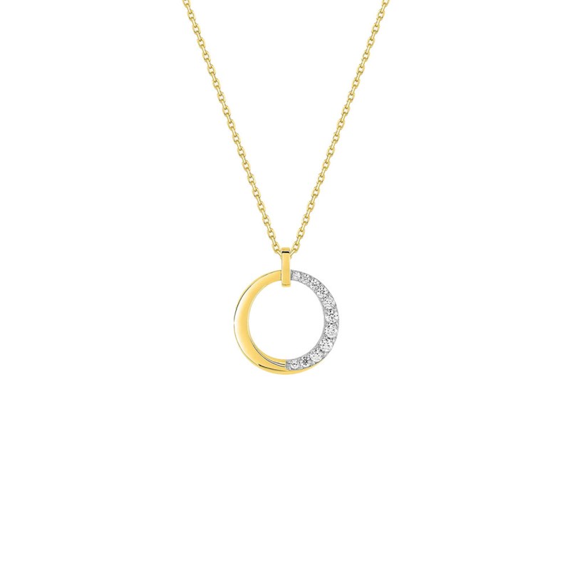 Collier Femme - Oxyde de zirconium - Or 18 Carats - Longueur : 42 cm