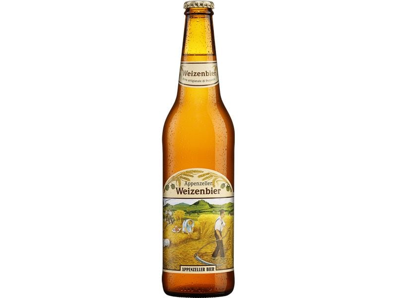 Appenzeller Bier Weizenbier 4 x 0.5 l Würzig-fruchtiges Weissbier aus der Schweiz