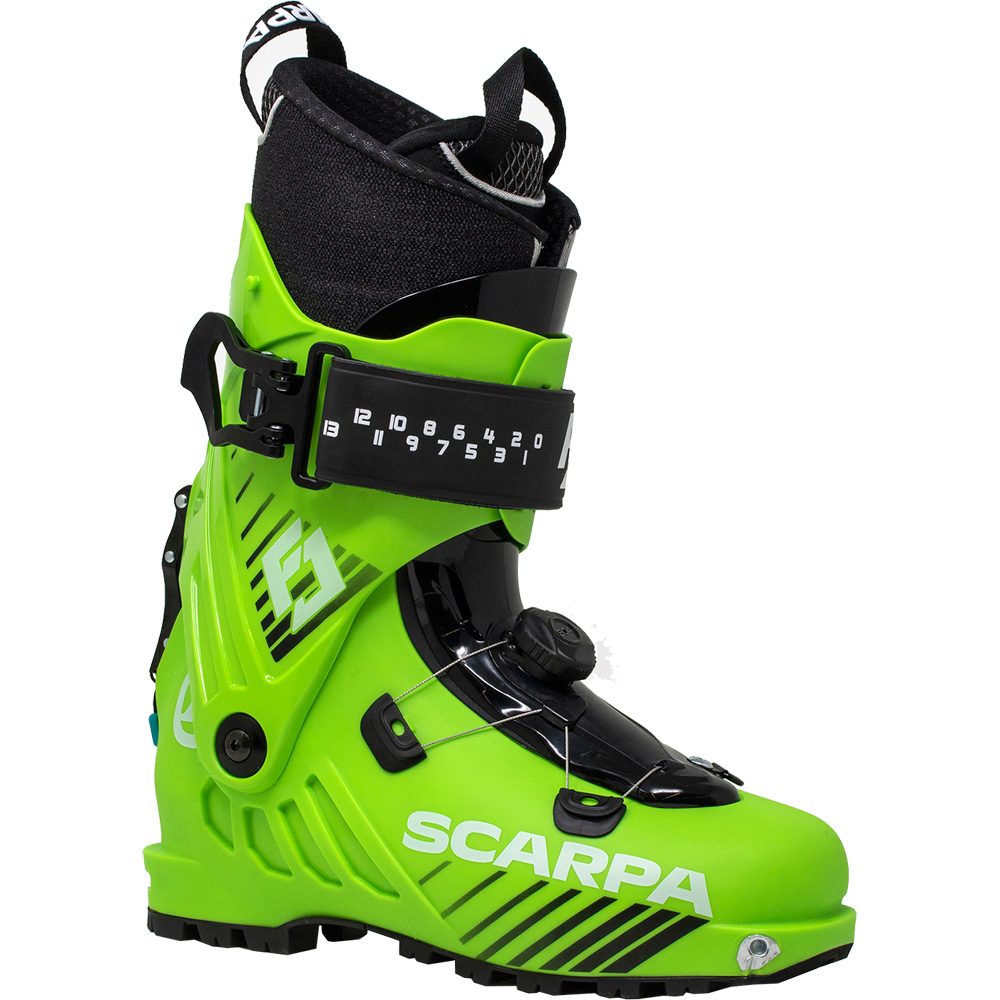 Scarpa F1 Junior Touren Skischuhe Kinder green lime
