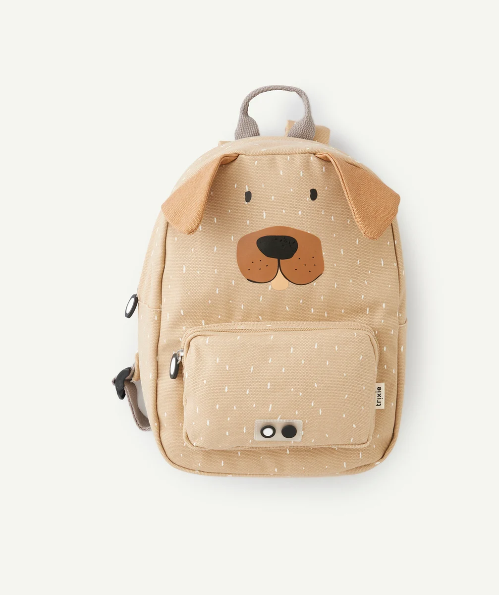 TRIXIESAC À DOS ENFANT BEIGE CHIEN