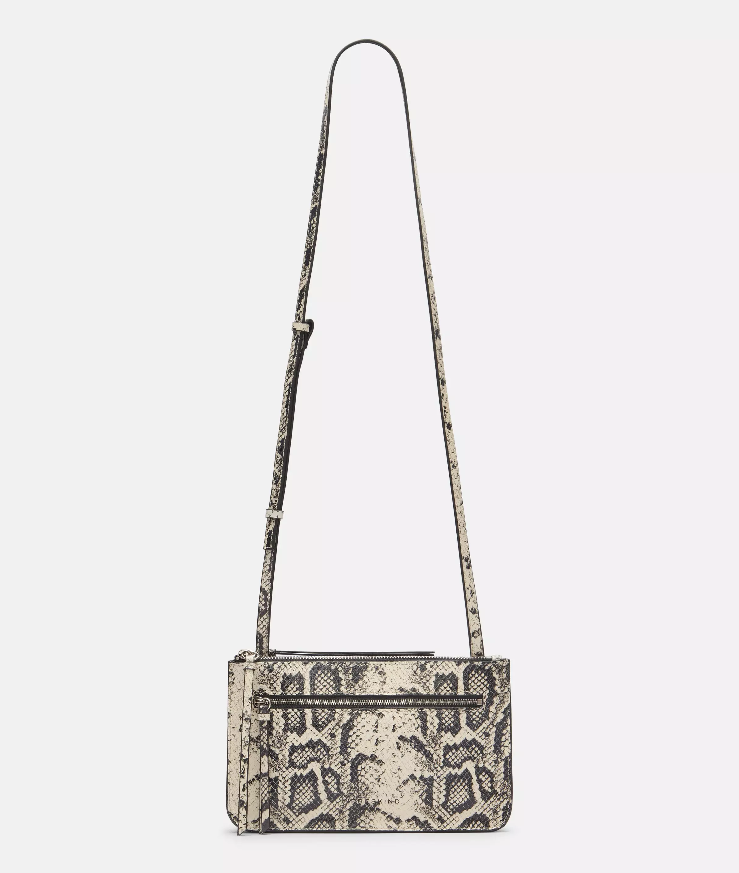 Snake Double Zena Crossbody S Handy shoulder bag made from cowhide leather