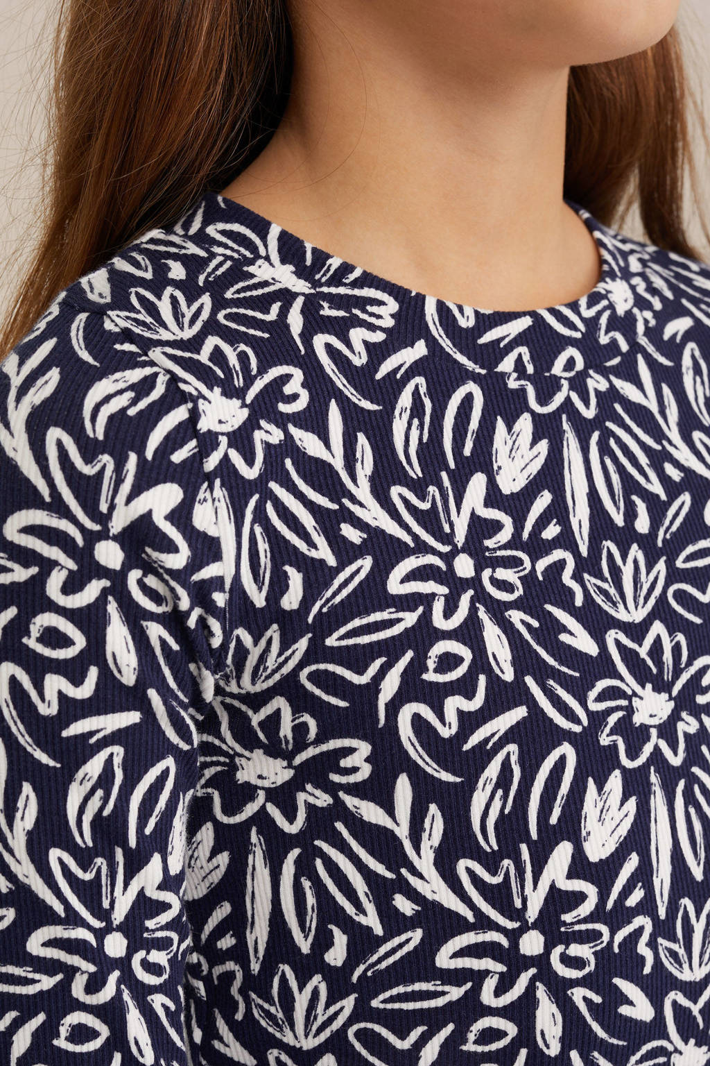 WE Fashion bodycon jurk donkerblauw