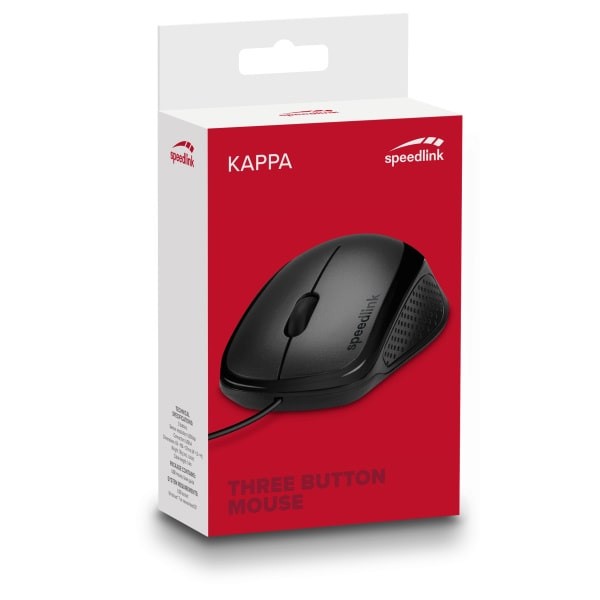 SPEEDLINK KAPPA Mouse - USB, Sort
