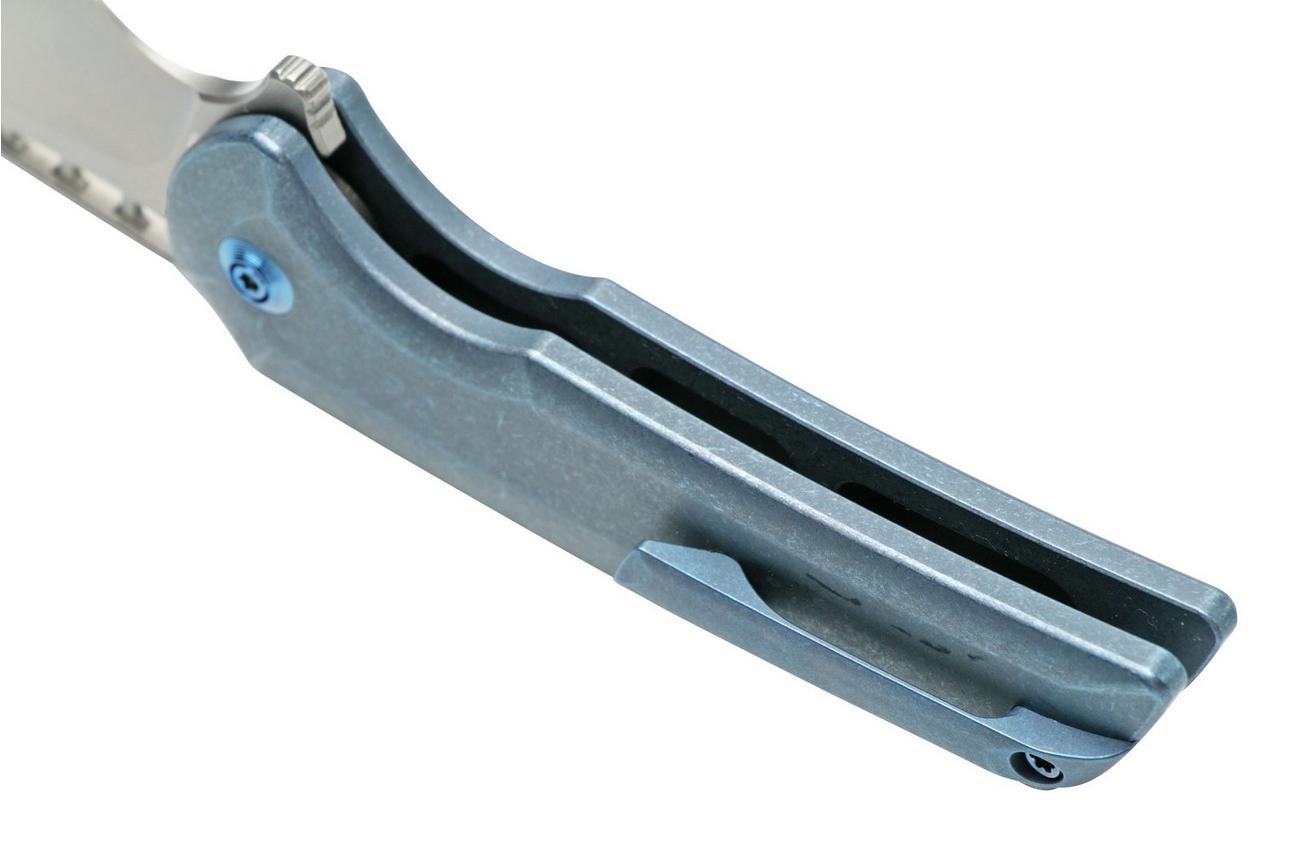 WE Knife Mini Malice WE054BL-3, Blue Titanium zakmes