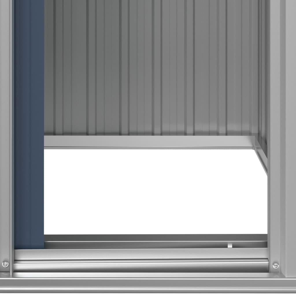 Geräteschuppen Anthrazit 126x97,5x177 cm Verzinkter Stahl