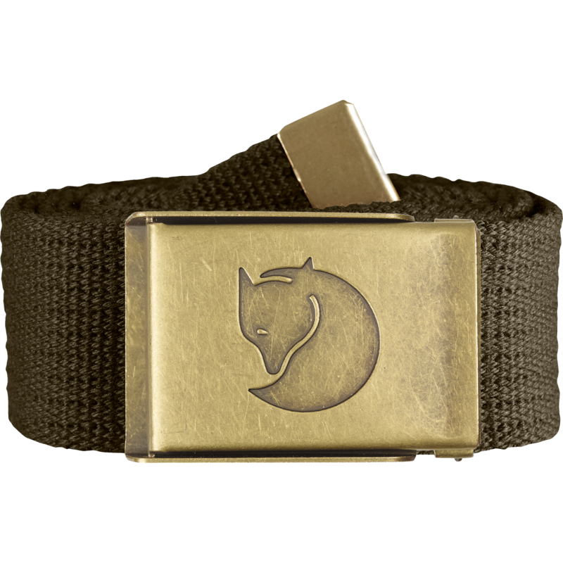 Canvas Brass Belt 4 cm