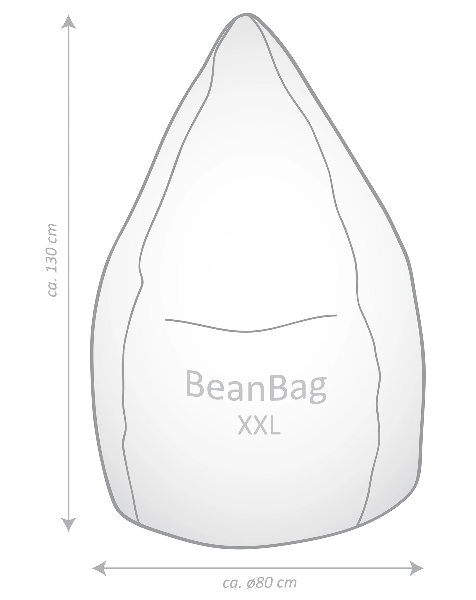 Sitzsack BeanBag BRAVA XXL (Farbe: altrose)