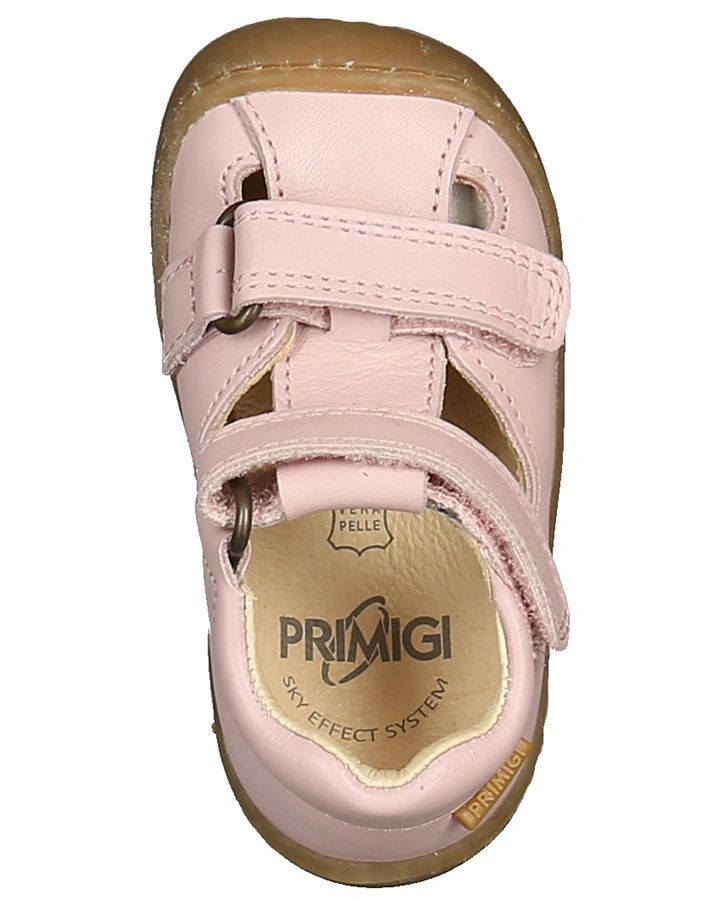 Lauflern-Sandalen STEP STEP mit Zehenschutz in rosa
