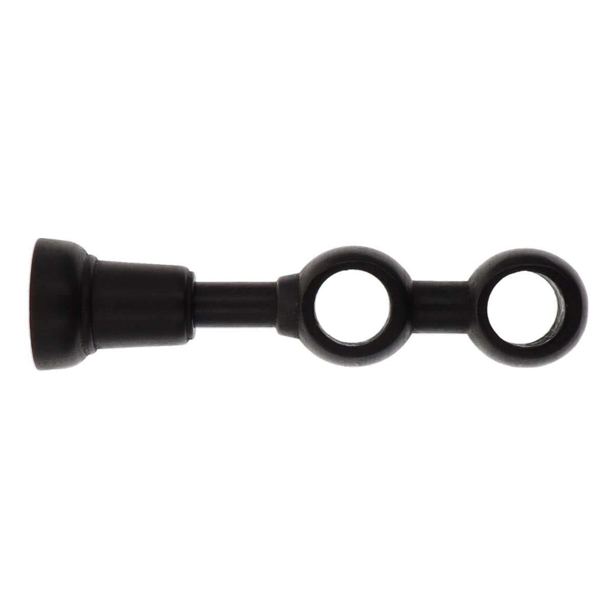 SUPPORT DOUBLE D.28CM NOIR MAT