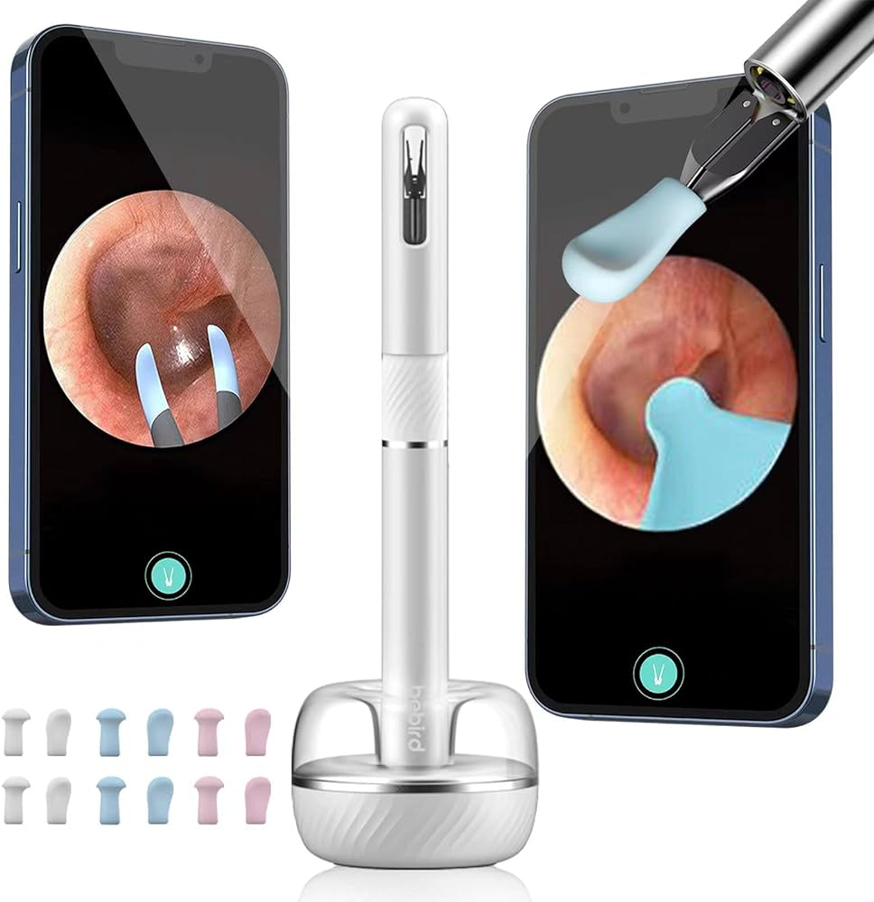 Ohrenschmalz Entferner Note 5 Pro WiFi 10MP HD Kamera 3.2mm LED für iOS / Android - Weiss