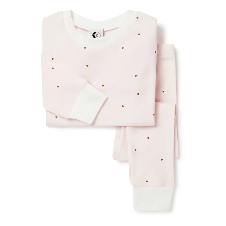 Sleepy Doe Pyjama Mini Cœur | Rose pâle
