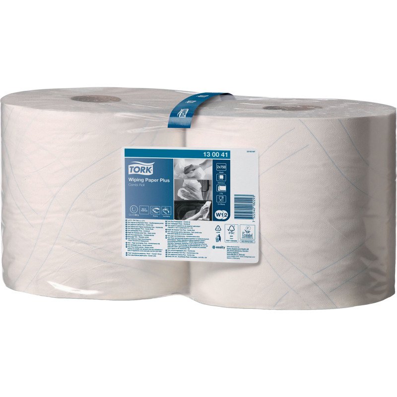 Bobine d'essuyage Tork W1/2 Advanced Plus Blanc - longueur 255 m
