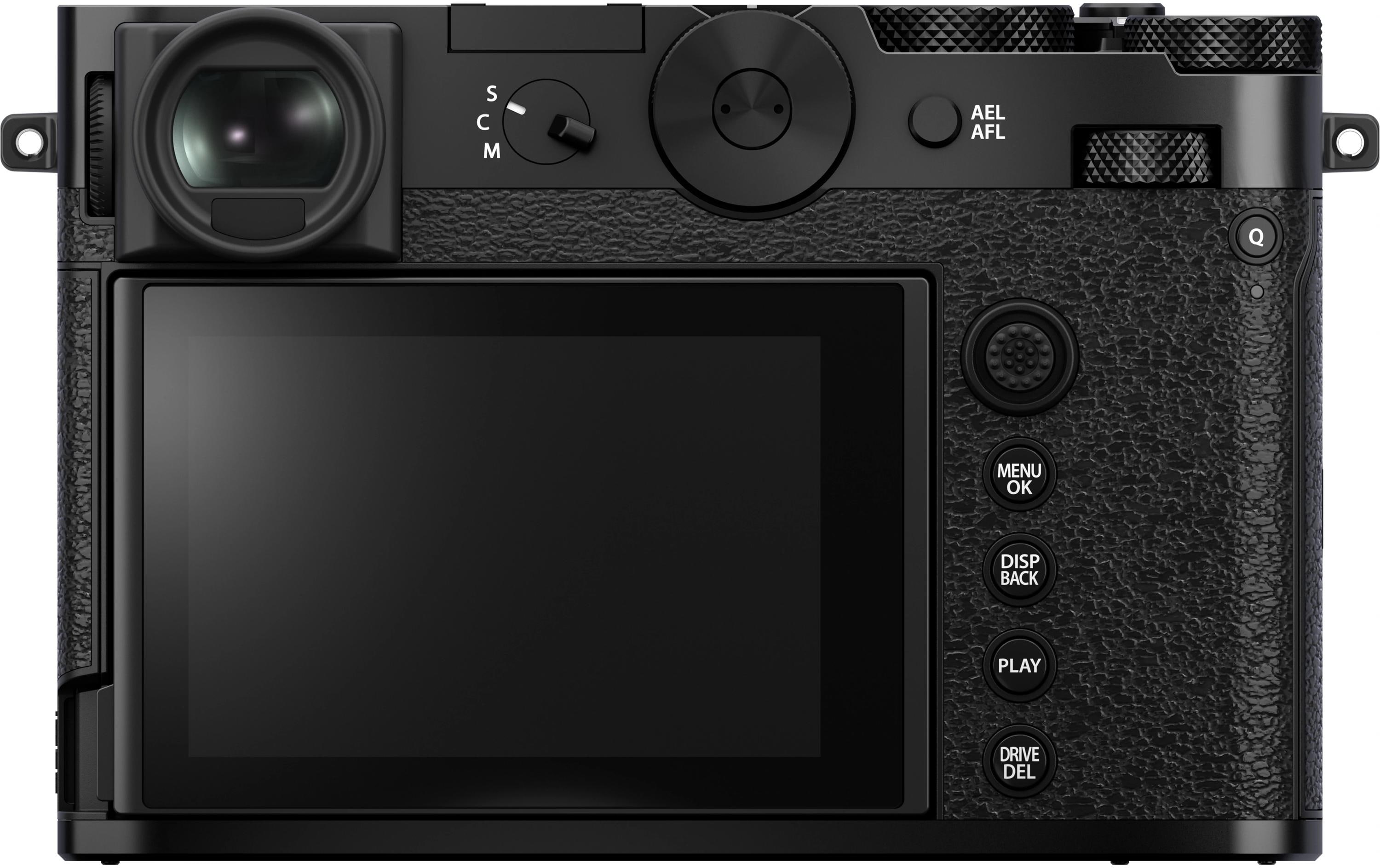 Fotokamera GFX 100RF Schwarz<br>GFX-Kamera mit fest verbautem Objektiv und bringt die Mittelformat-Bildqualität in ein ultrakompaktes Design