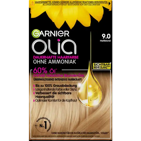 dauerhafte Haarfarbe 9.0 Hellblond
