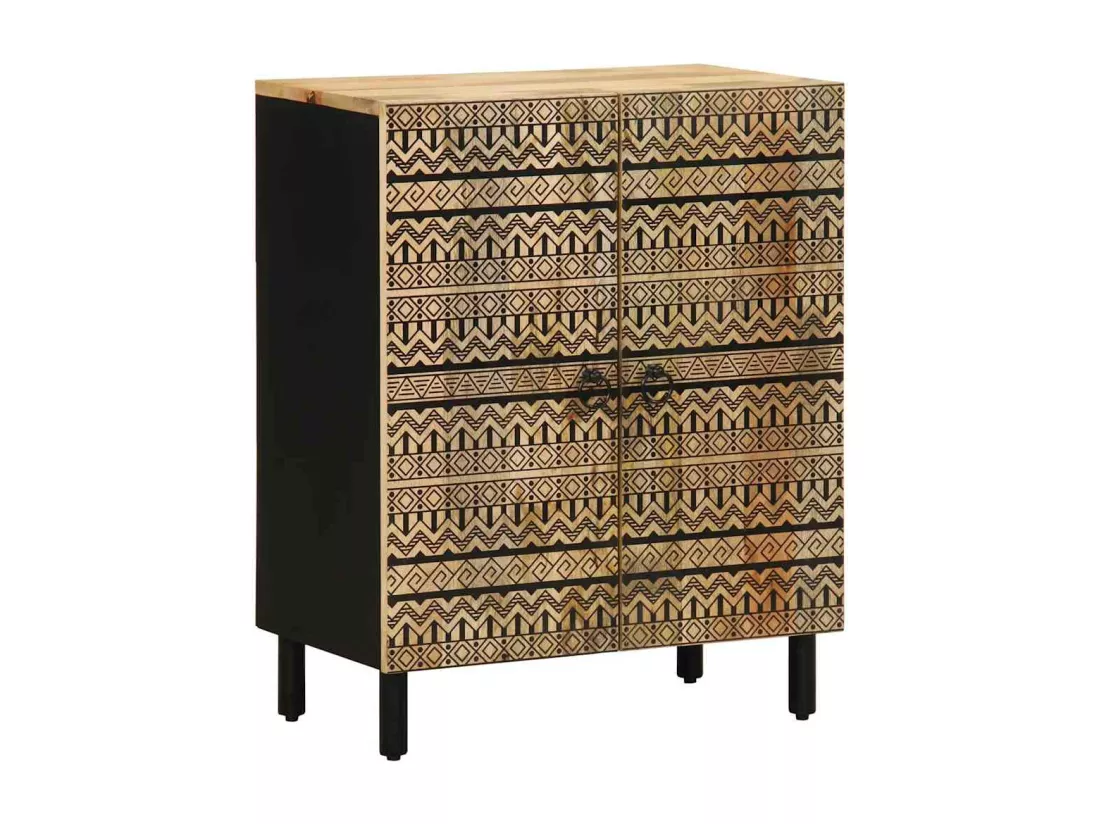 Buffets 3 pcs bois massif de manguier