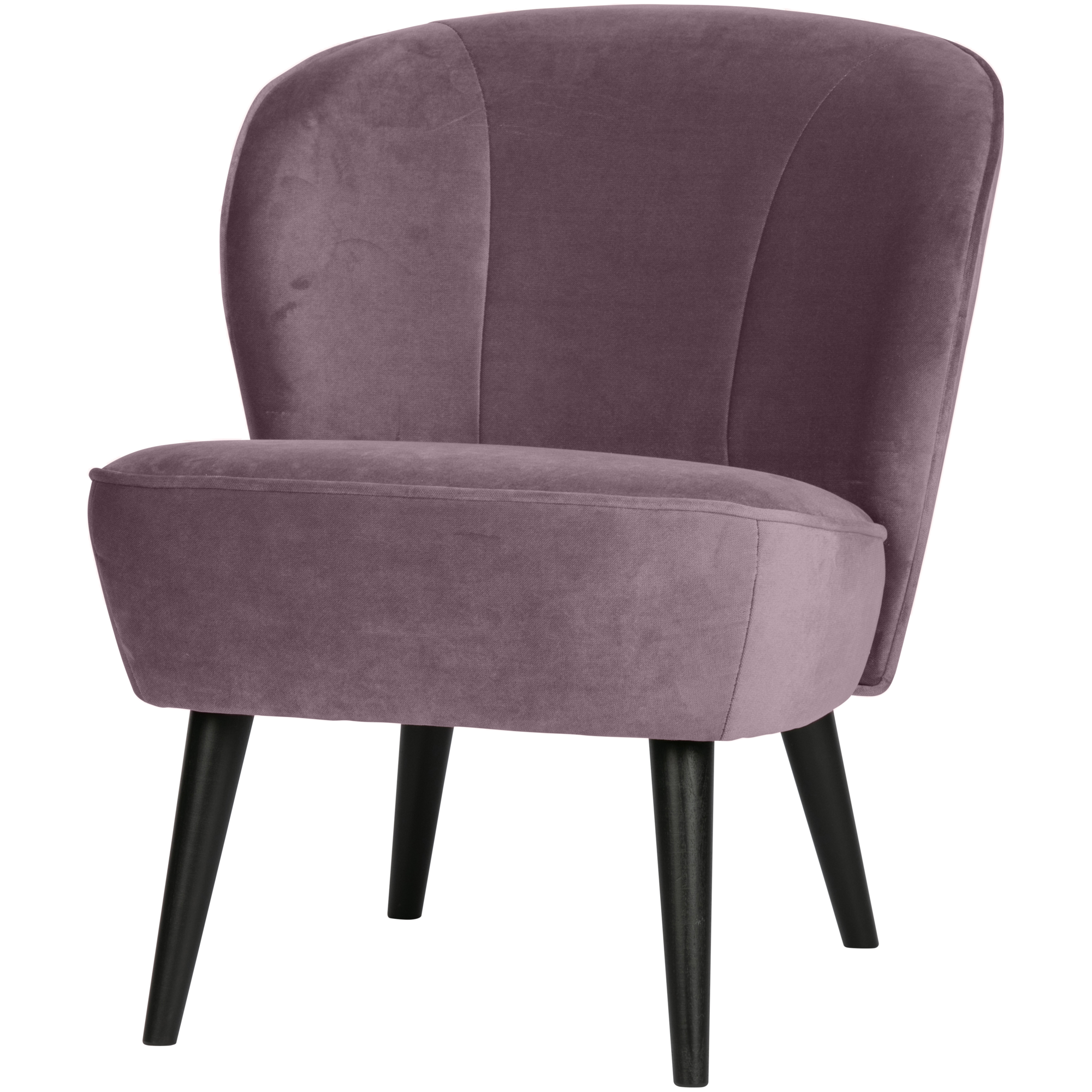 Fauteuil Sara Sara Fauteuil - Fluweel - Warm lila