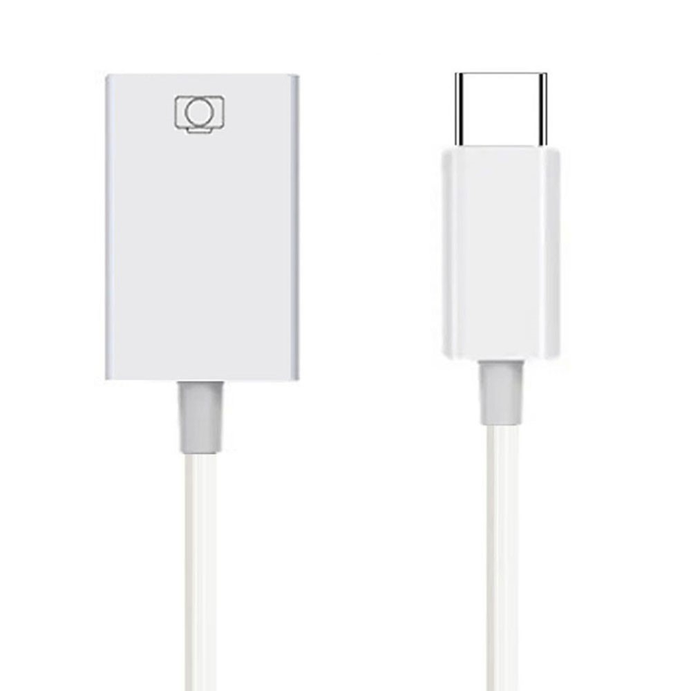 USB C auf USB A (3.0) Kamera / Foto Adapter Konverter für Handy / MacBook Pro / Laptop - Weiss