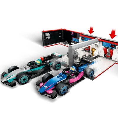 LEGO City 60444 F1-verksted med Mercedes-AMG og Alpine