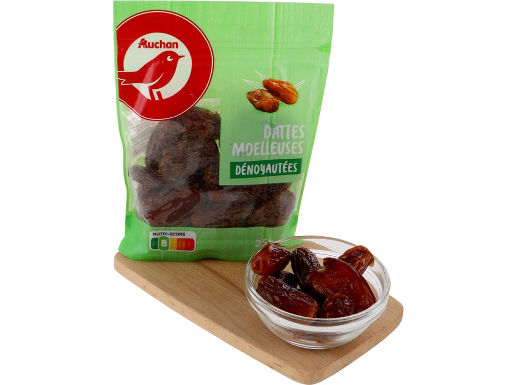 TÂMARAS AUCHAN SEM CAROÇO 250 G