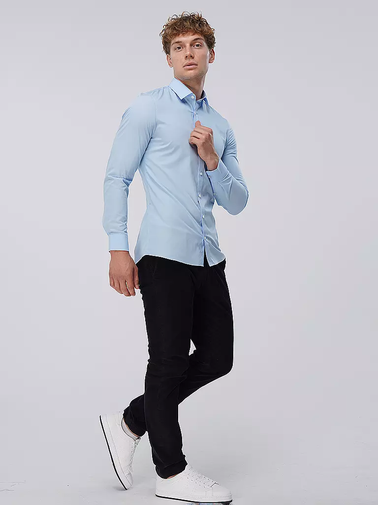 OLYMP NO.6 Business Hemd Super Slim blau