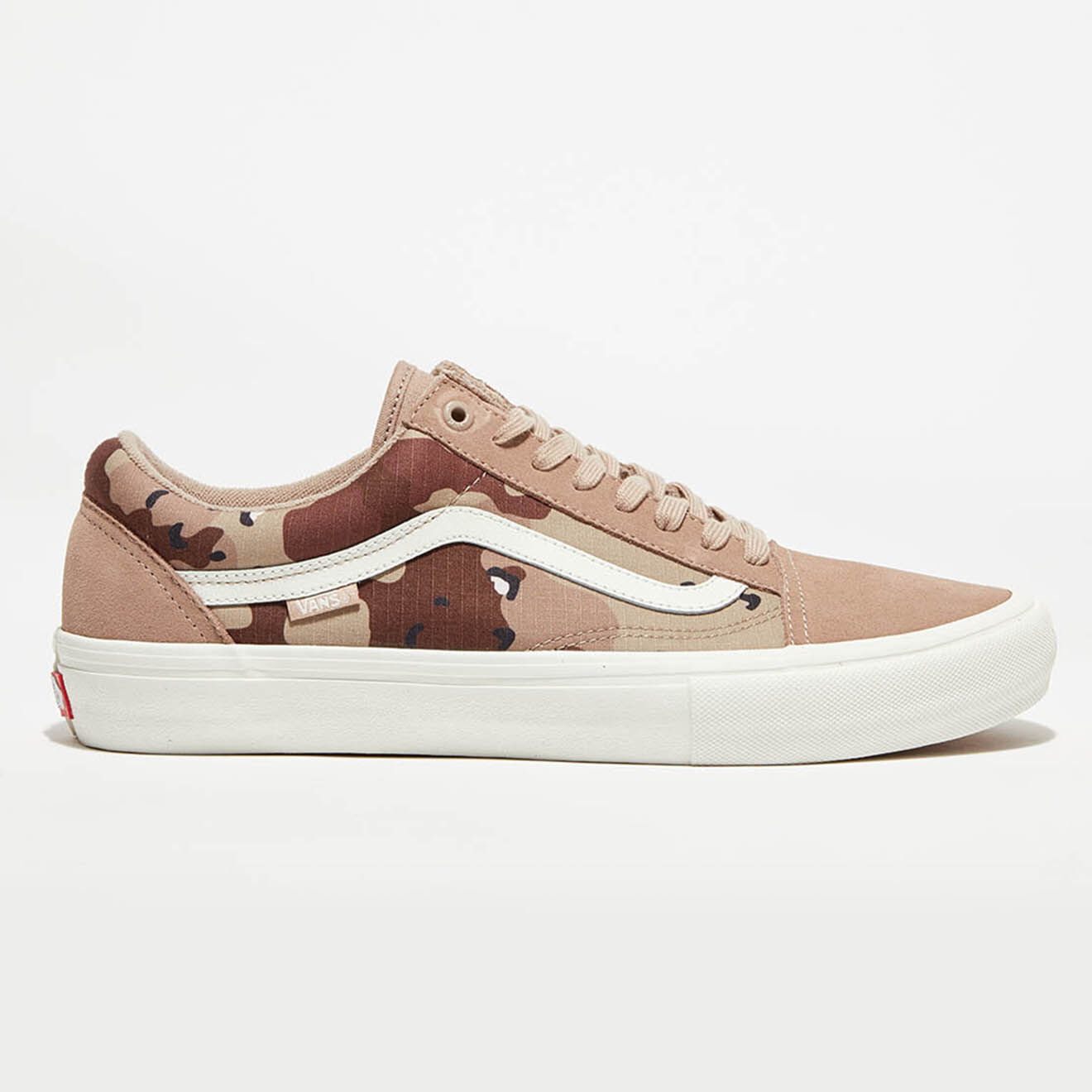 Vans Sneakers en Toile & Velours de Cuir Old Skool Pro roses