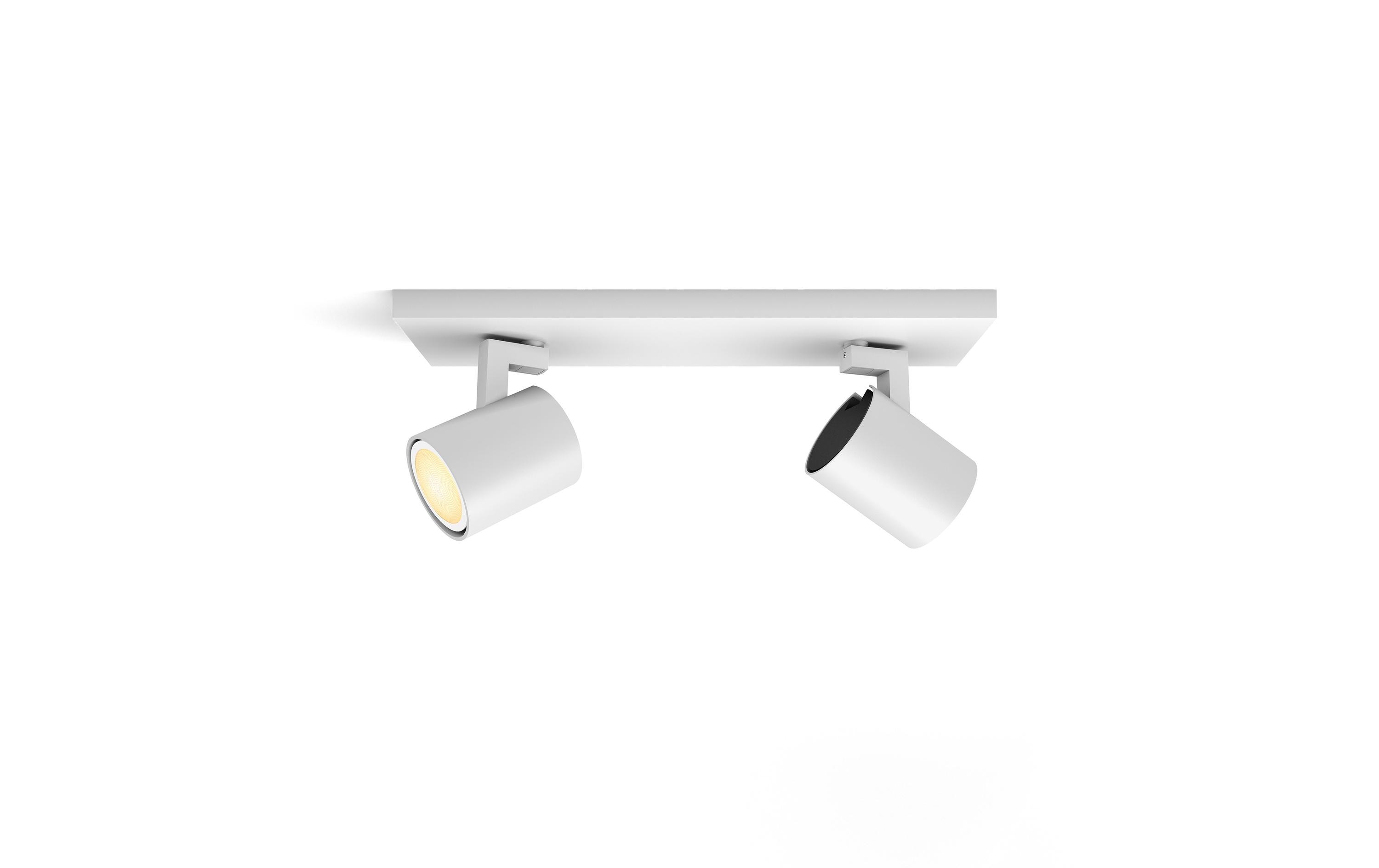 White Ambiance Runner Doppelspot Weiss<br>Individuell einstellbare Spots für perfektes Licht in jedem Raum
