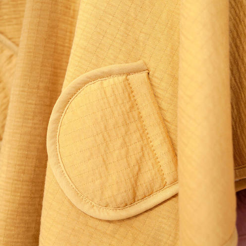 Poncho de Voyage 9-36M Jersey + Polaire - Jaune - BEMINI