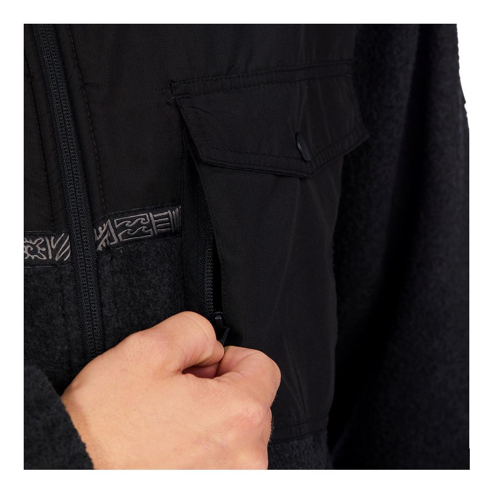 Billabong BOUNDARY TRAIL - Polaire Homme black heather